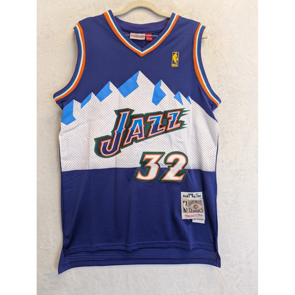 Karl Malone‎ Utah Jazz Vintage Mitchell Ness 1996 97 Jersey Size 40 M